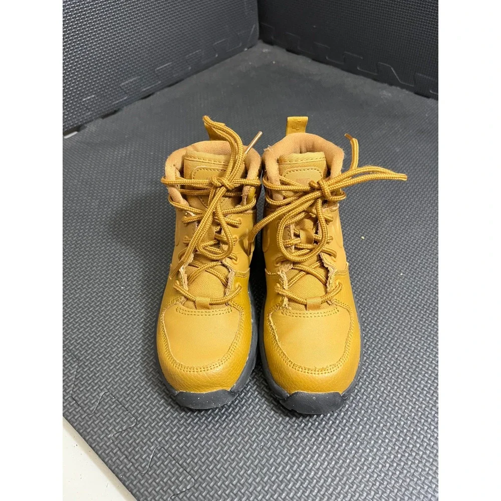 Nike Manoa Leather Boots Kids 11C Wheat Gold BQ5373-700 High Top Sneaker‎ Boot